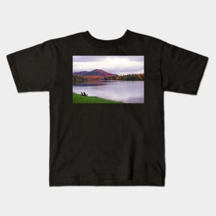 Adirondack Chairs in the Adirondacks. Mirror Lake Lake Placid NY New York Mountain Kids T-Shirt